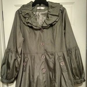 ROSSI ROMA GRAY TRENCH COAT SZ. XL